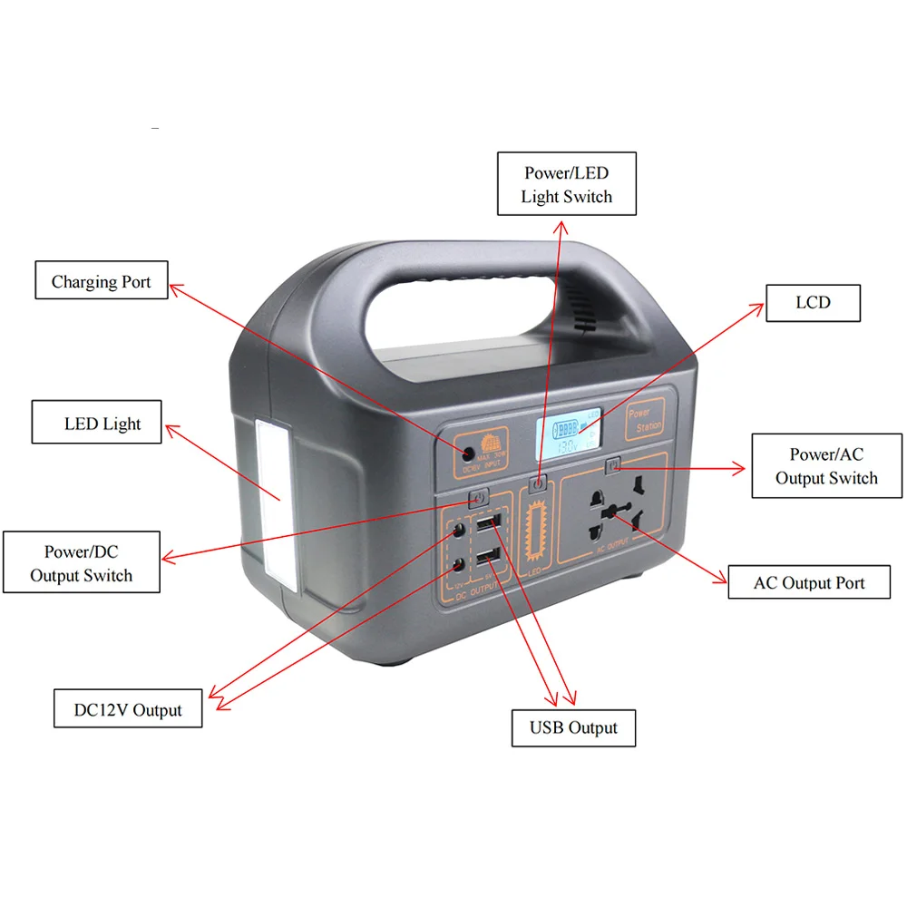 150W high power 12V 12AH lead-acid energy storage power station 12V 12AH large capacity mobile emergency power station