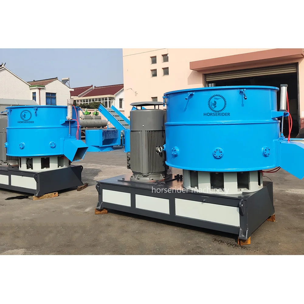Horserider Machinery China Made Plastic Film Agglomerator Before Plastic Recycling Pelletized agglomerator machine