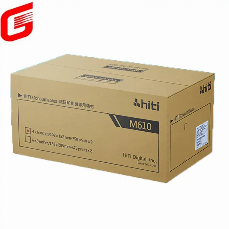 High quality  Photo paper and ribbon print kit and consumables for Hiti M610 photo printer