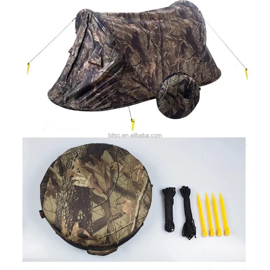 single person small volume and weight pop up safari tent outdoor office home