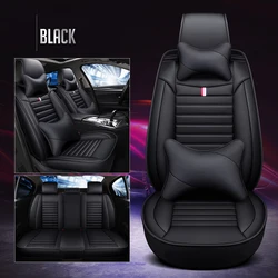 Full  Set Universal PVC Leather 5d Car Seat Cover With Car Seat Cushion