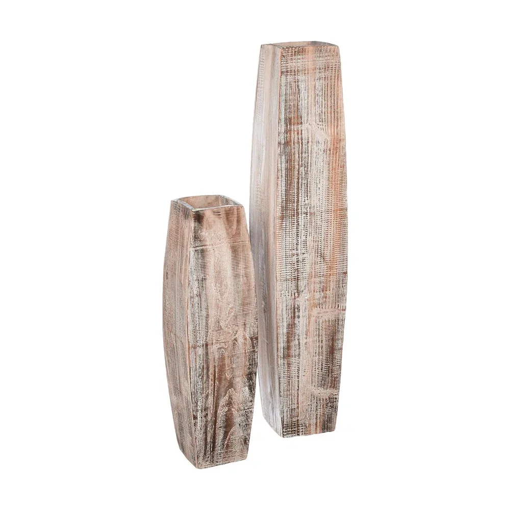 home Decor  Flowers Vase Floor Wood for Wedding Centerpiece Home Decoration Handmade Wood Table Vase