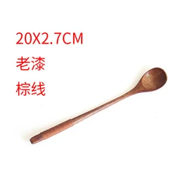 Wooden round Coffee Sugar Spices Tea custom bamboo spoon