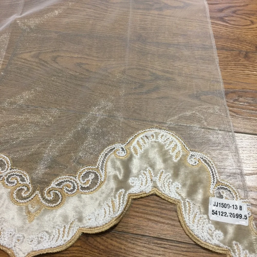 Embroidery Fabrics Good Price of The Velvet Home Textile Woven Mesh Fabric Lightweight Best Price in High Quality Sheer 280 Cm