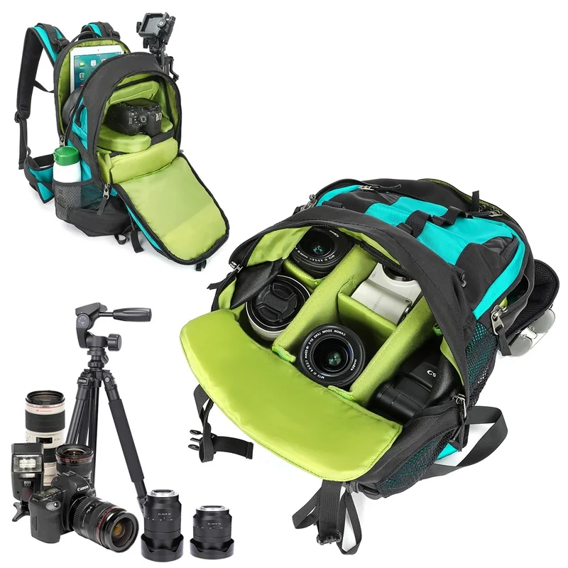 Extra Large Waterproof Camera DSLR SLR Backpack Case for Photography Rucksack Outdoor Hiking Trekking Laptop Travel Backpack