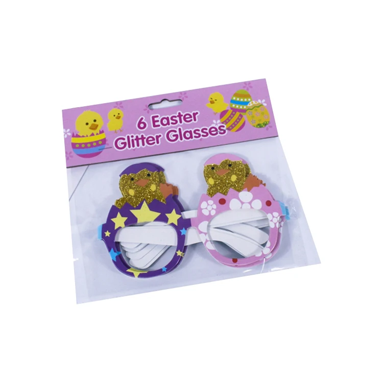Paper Party Glasses Easter Party Gift Decoration Glitter Christmas for Kids Event & Party Supplies as Picture or Custom Guchen