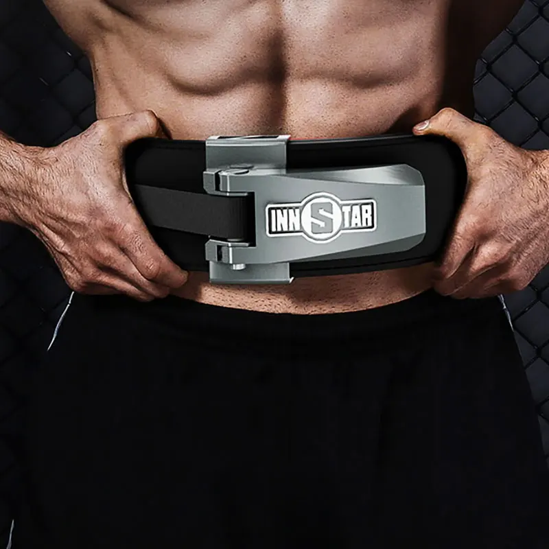Manufacturer custom logo anime lever weightlifting belt powerlifting adjustable stainless steel buckle powerlifting belt leaver