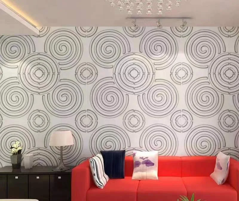 Wholesale Price Waterproof Paintable interior decoration PVC waterproof and flame retardant 3D wall  panel
