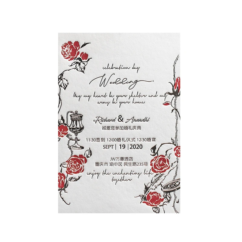 Factory custom made Birthday Holiday Christmas Greeting Card Christmas Gift Card