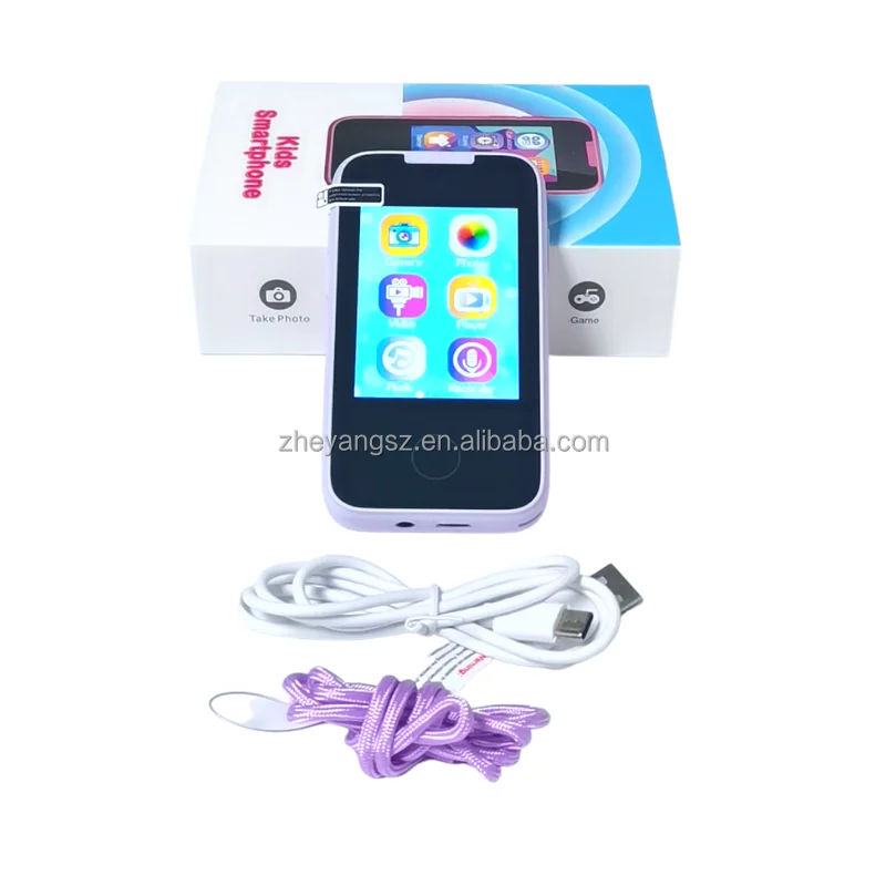 2.8 inch touch screen dual camera recording video games calculator 600mAh rechargeable digital camera phone toy kids