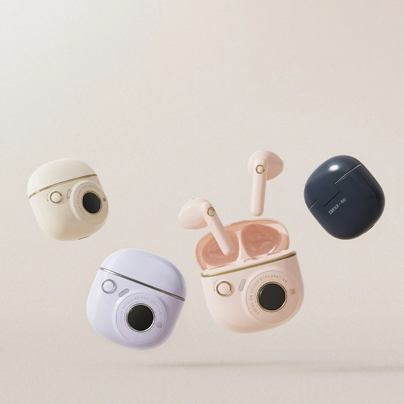 LIBERFEEL Edifier 2022 new arrival retro noise-canceling gaming wireless earphones accessories earbuds with LED digital display