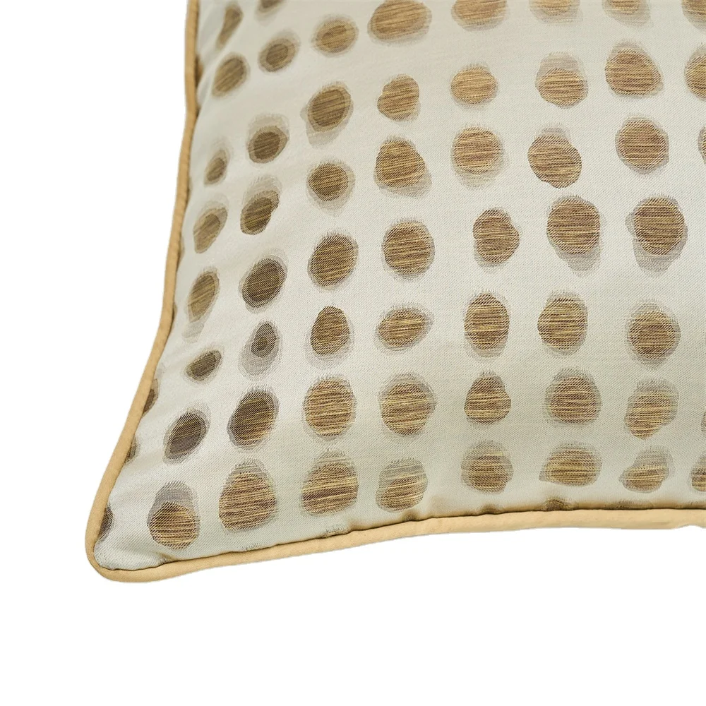 Gold Dot Luxury Throw Pillow Covers Home Decorative Pillows for Couch Sofa Living Room Bedroom Cars 18x18inch