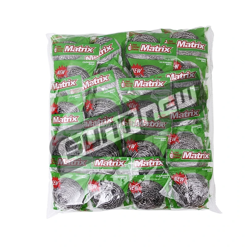 Wholesale Dishes Stainless Steel wire wool Scourer ball for Kitchen Cleaning