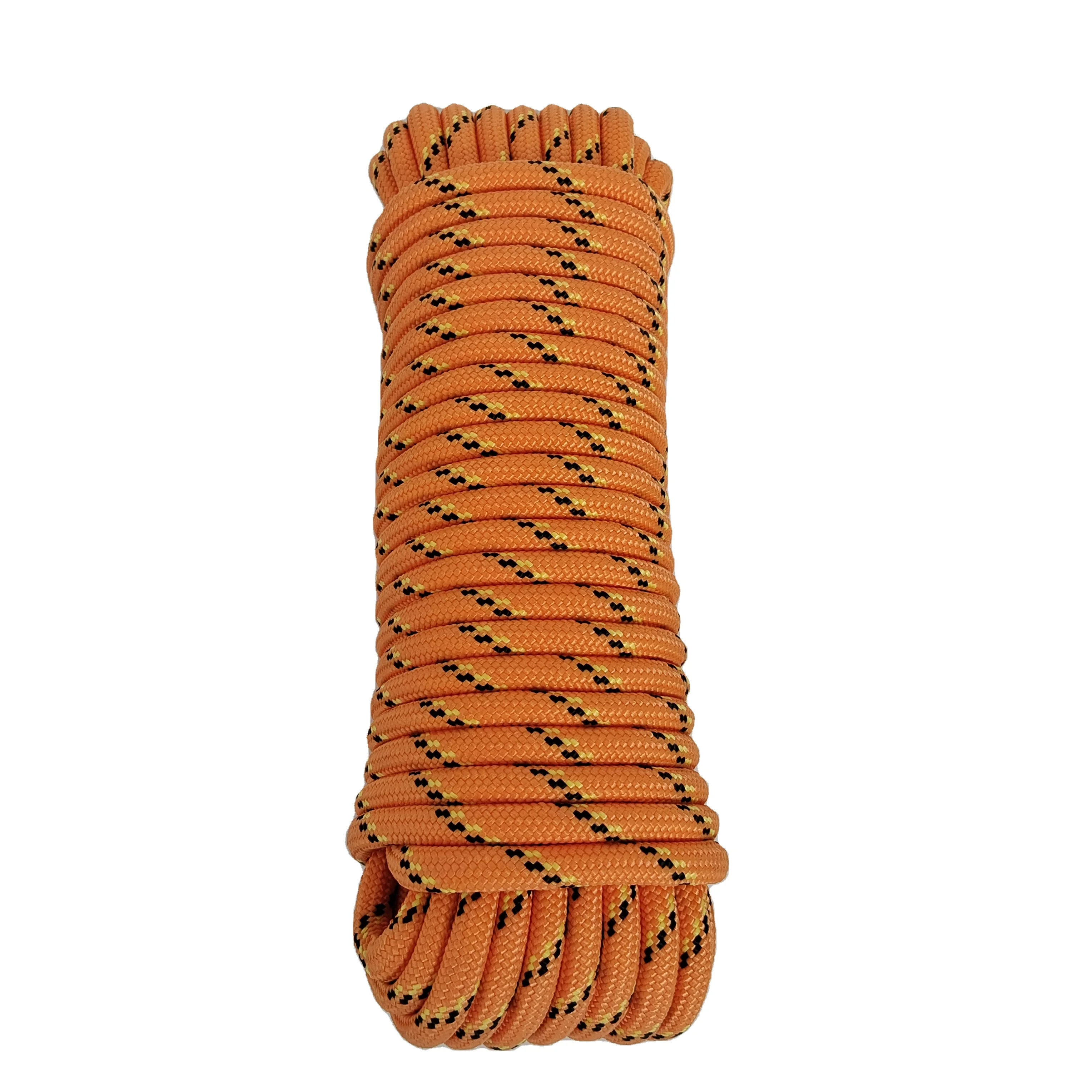 Customized Size and Color 6mm 8mm Polypropylene Cord Polyester Rope Braided PP Nylon Para cord Rope for Sale