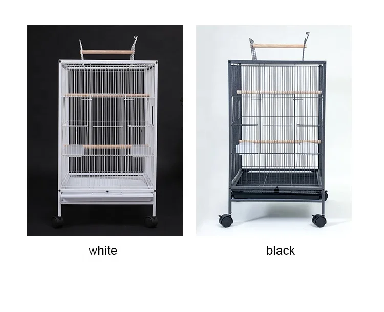 Multi Sized High Quality Large Metal Vertical Bird Cage Vertical Cage Bird Parrot with Large Space for Home