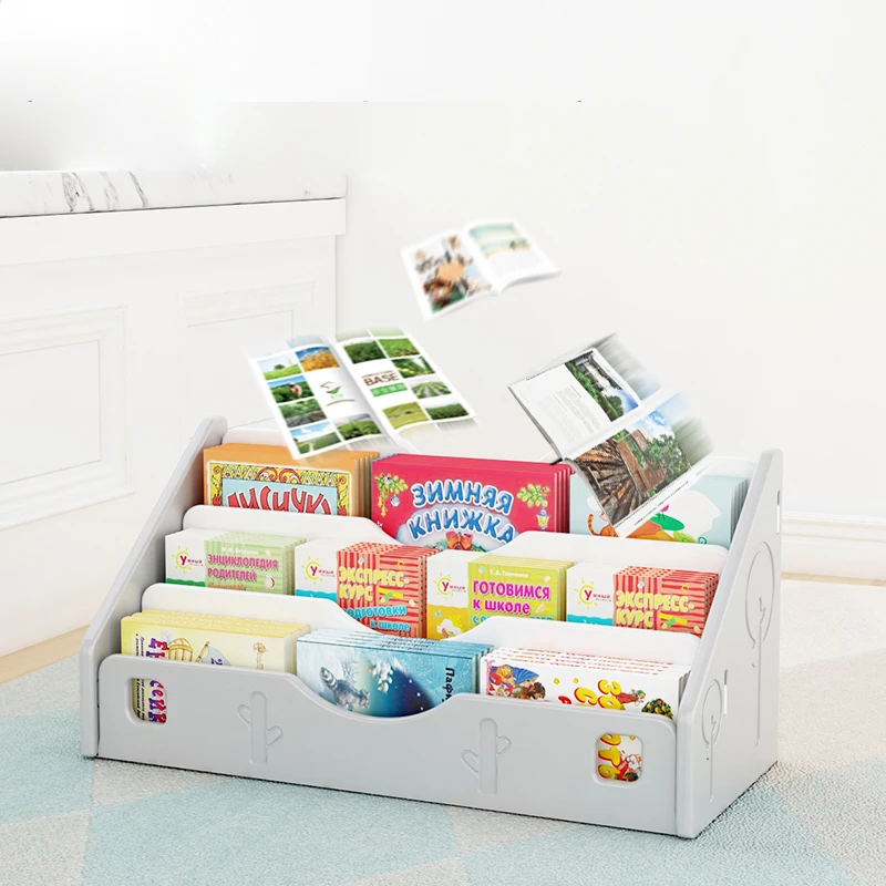 Double And Single Book Shelf Rack Customized Design Kid Toy And Clothes Storage Plas Kids Plastic Storage Drawer For Clothes