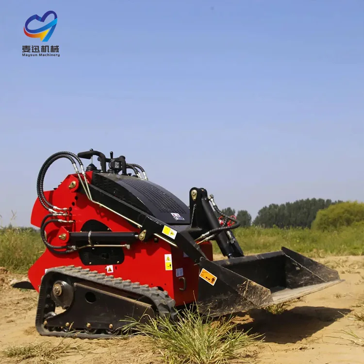 Kubota Electric Small Remote Control Track Loader with Concrete Mixer Spare Parts Steering Loader Engine Front Loader China