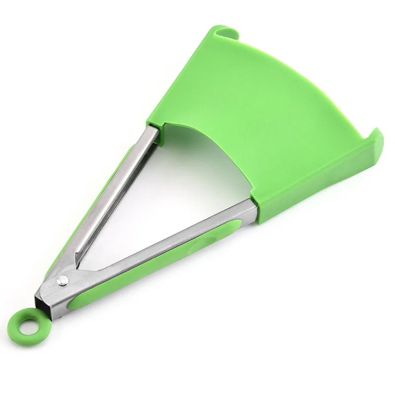 Heat Resistant Stainless Steel Kitchen BBQ tools Silicone Food Tongs for Cooking