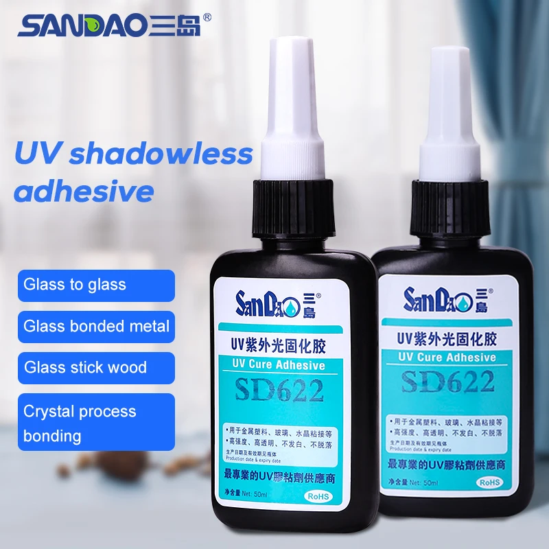 High Transparent SD622 New Products Diamond Glass Repair UV Glue Curing Adhesive Resin Clear
