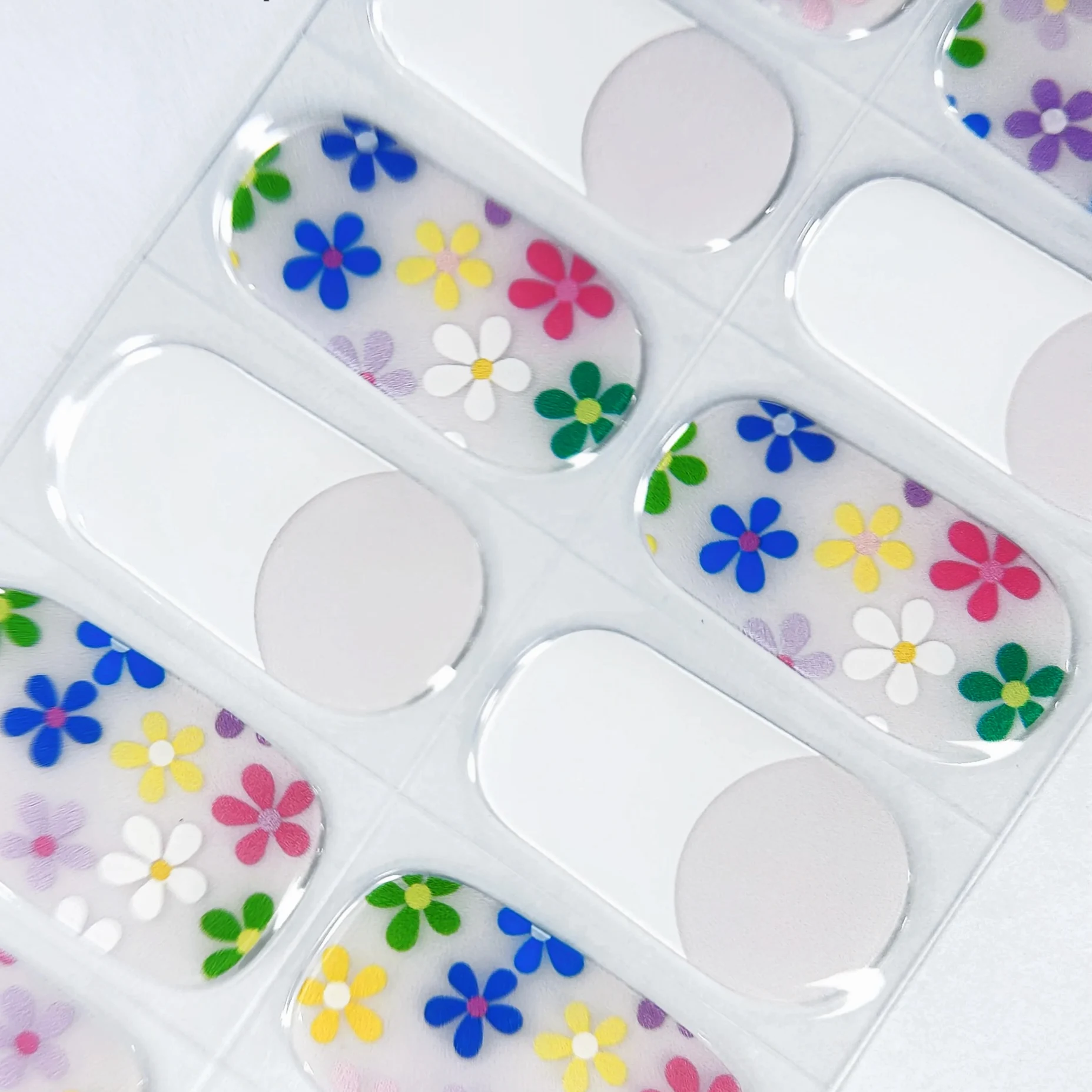 Wholesale UV Gel Semi Baked Nail Sticker Gel Nail Sticker Waterproof Semi Cured Nail Art Stickers