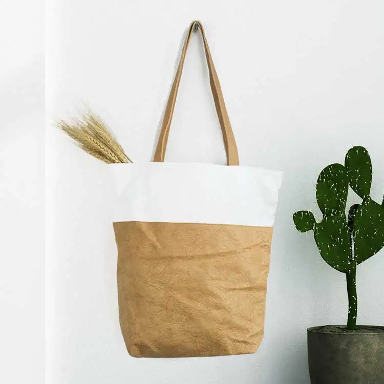Fashion Portable Women Waterproof Travel Handbag Shopping Shoulder Tyvek Paper Tote Bag