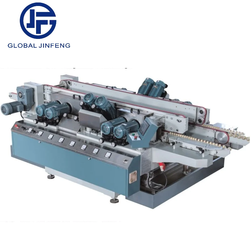 Double edger machine two side round edging polishing grinding machine glass edging equipment for big size