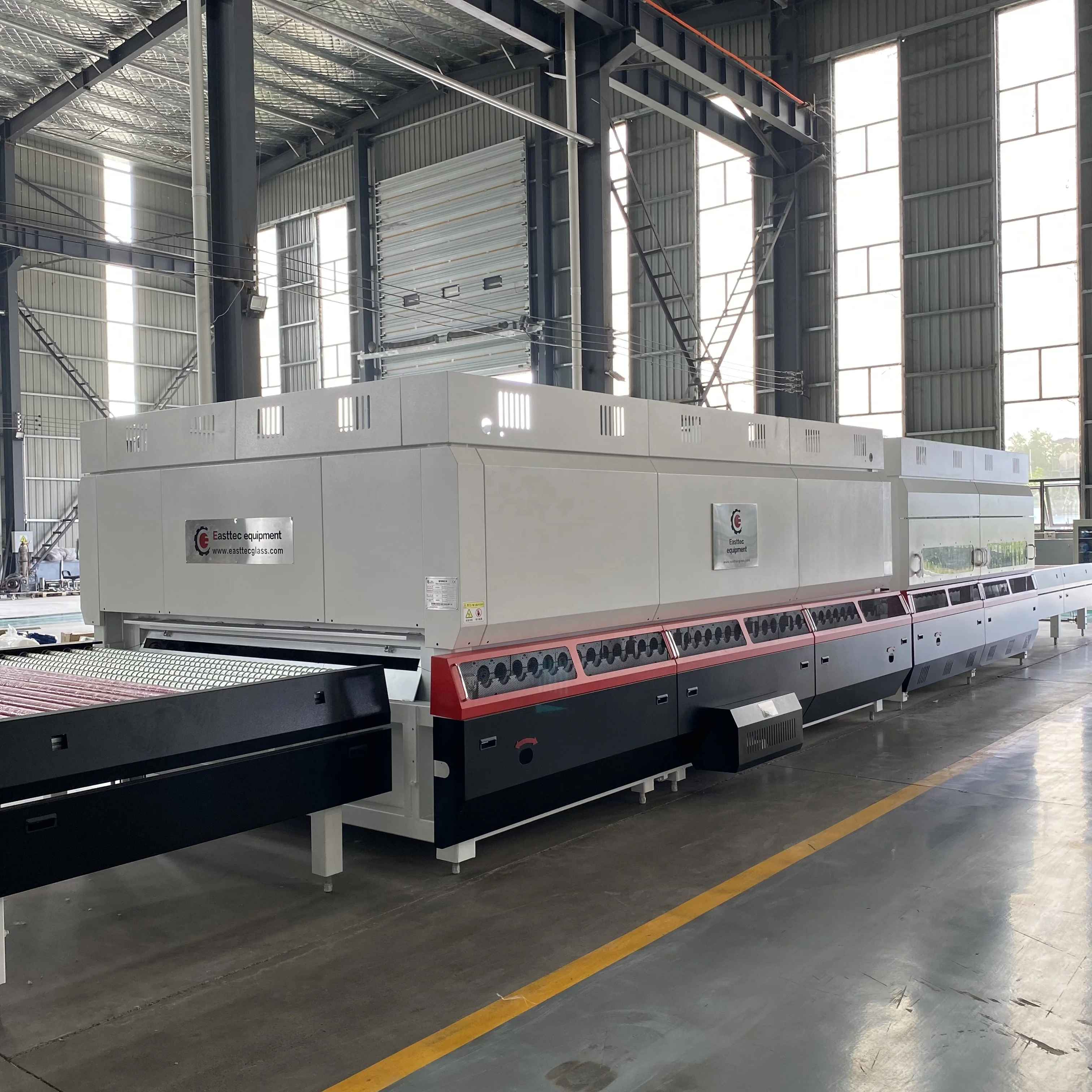 Customize glass machinery forced convection processing oven horizontal tempering furnace for glass