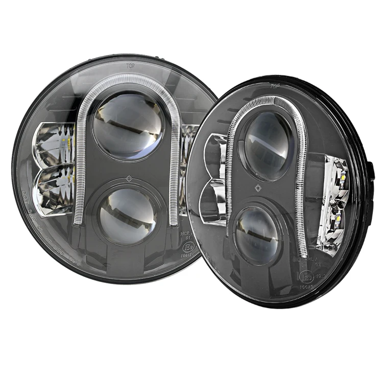 Tuff Plus 7 inch 40W/80W lo/hi beam led headlights DRl Led Light for motor jeep