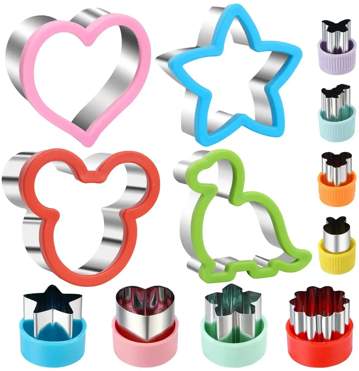 Food Grade Sandwich Cutter and Sealer Set food cutter for kid Bread Sandwich Pancake Maker DIY Cookie Cutters for Kids