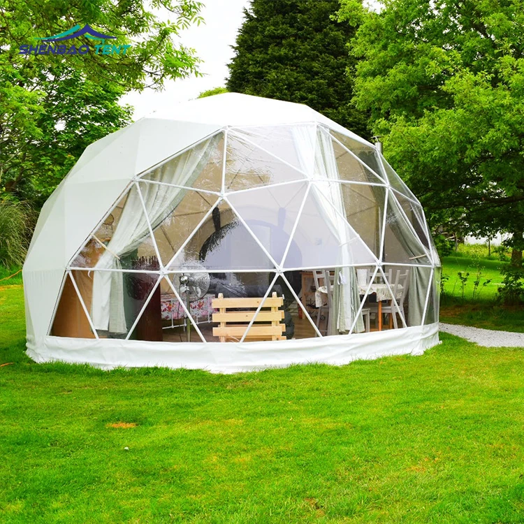 Luxury Facility Glamping Air Conditioning Ball Tent for Events Comfortable Dome Tent for Outdoor Activities