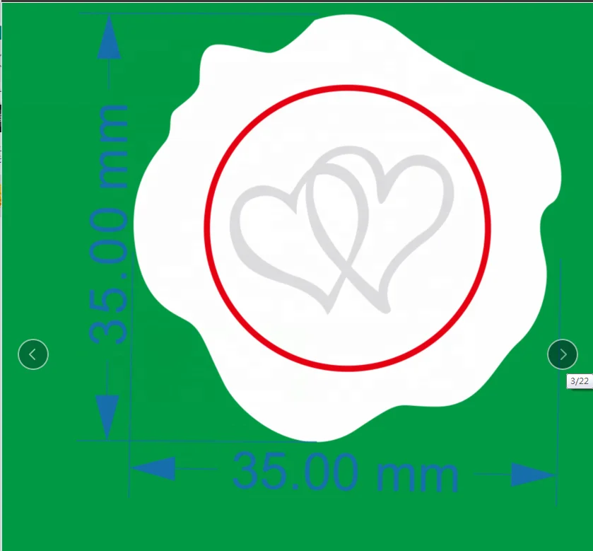 Custom Design Wax Sticker Wholesale Decoration Wax Seal for Envelope and Tracing Paper