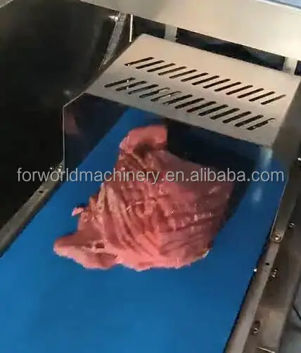 40CM width belt Flake pork meat cutting slicing machine/chicken Breast slice making machine/fresh beef jerky slicer