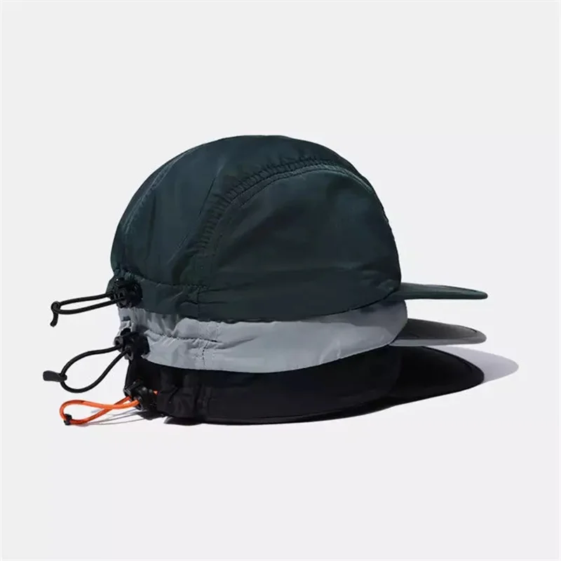wholesales solid color camping hat outdoor sports rope sunshade caps waterproof quick-drying baseball hats