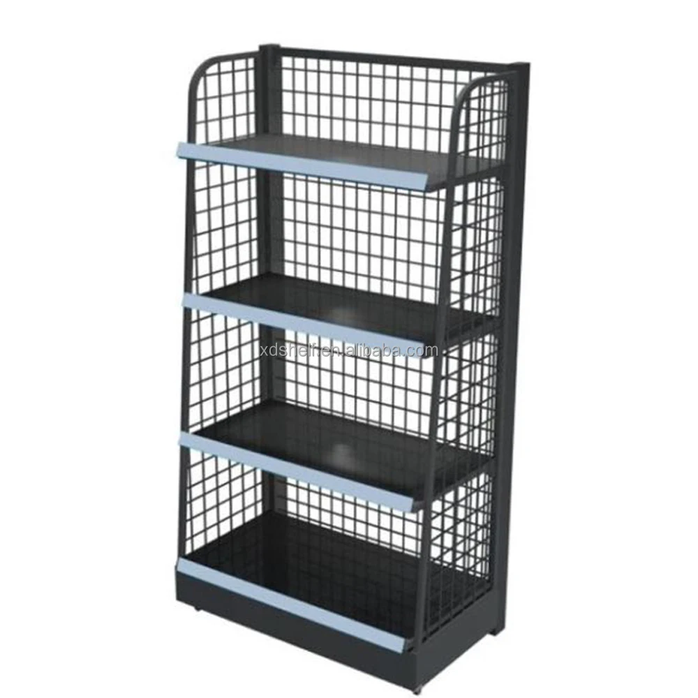 Grocery Store Shelving Metal Display Shelf For Car Gas station
