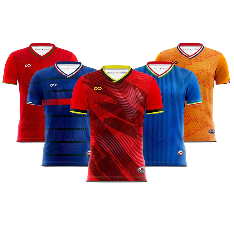 2021 2022 New Design Custom Sport Team Spain Germany France Soccer Jersey Uniforms Training Shirts for Men