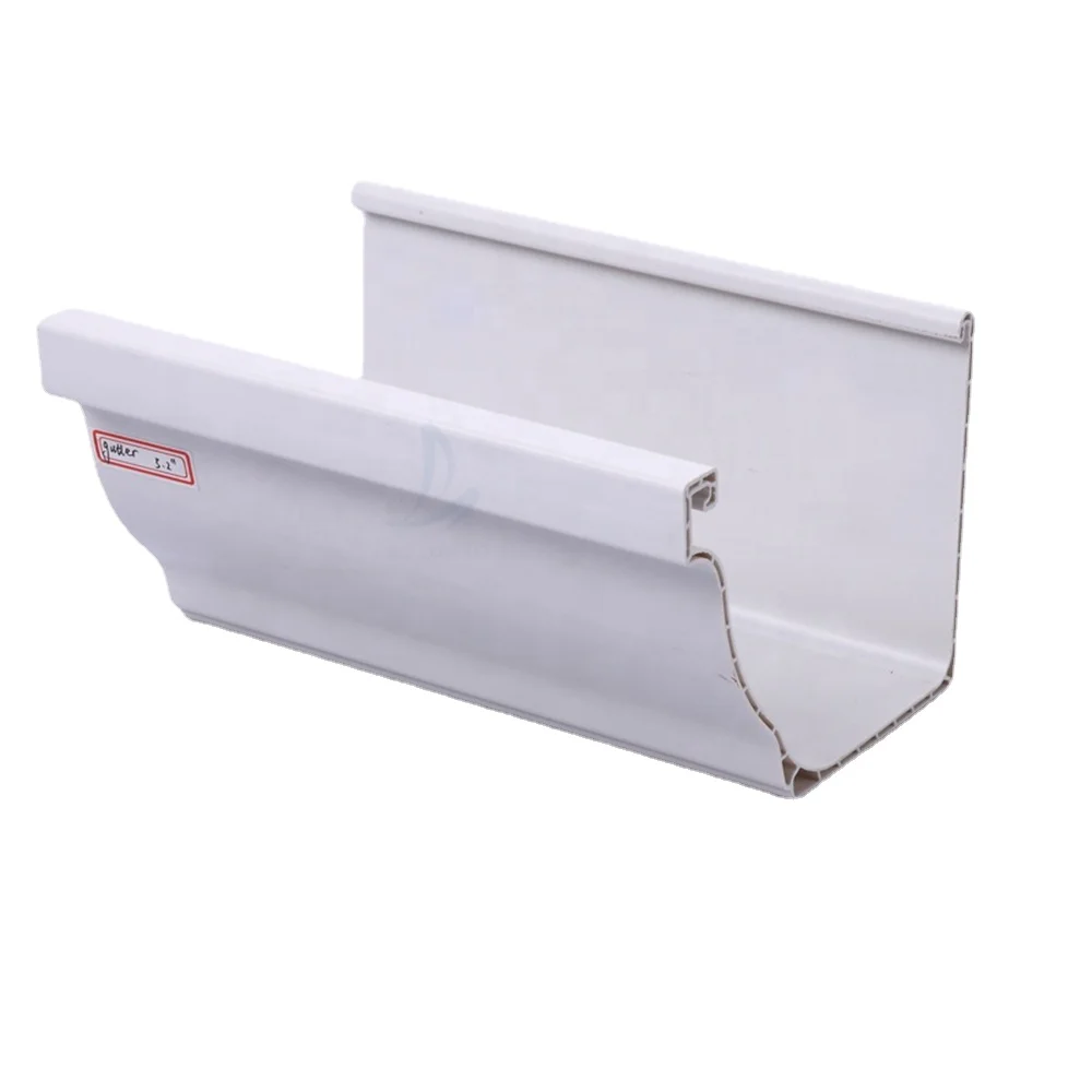 PVC gutters roofing  material roof gutters rainwater collecting tube and pipe resin drain home care productsK style rain drainag