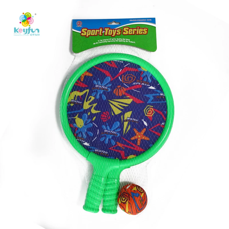 Wholesale racquet water sports toys racket water fabric badminton with splash ball