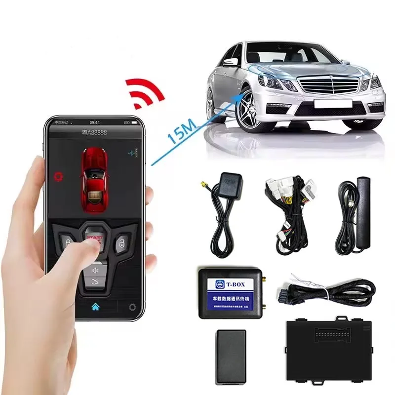 Smart Phone Control Car Alarm Mobile Phone App Control One Way Car Alarm System Anti-hijacking Car Security System