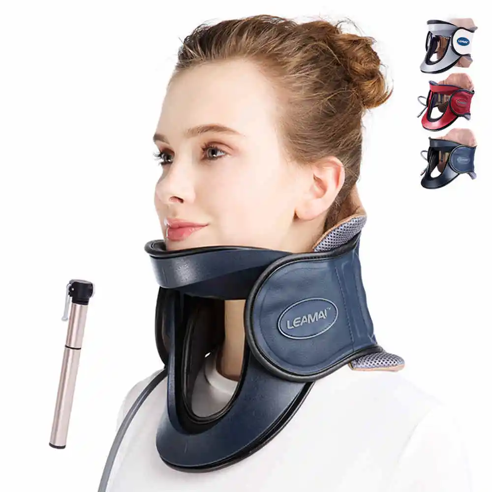 2021 New Upgrade Adjustable Spinal Decompression Inflatable Cervical Traction Device