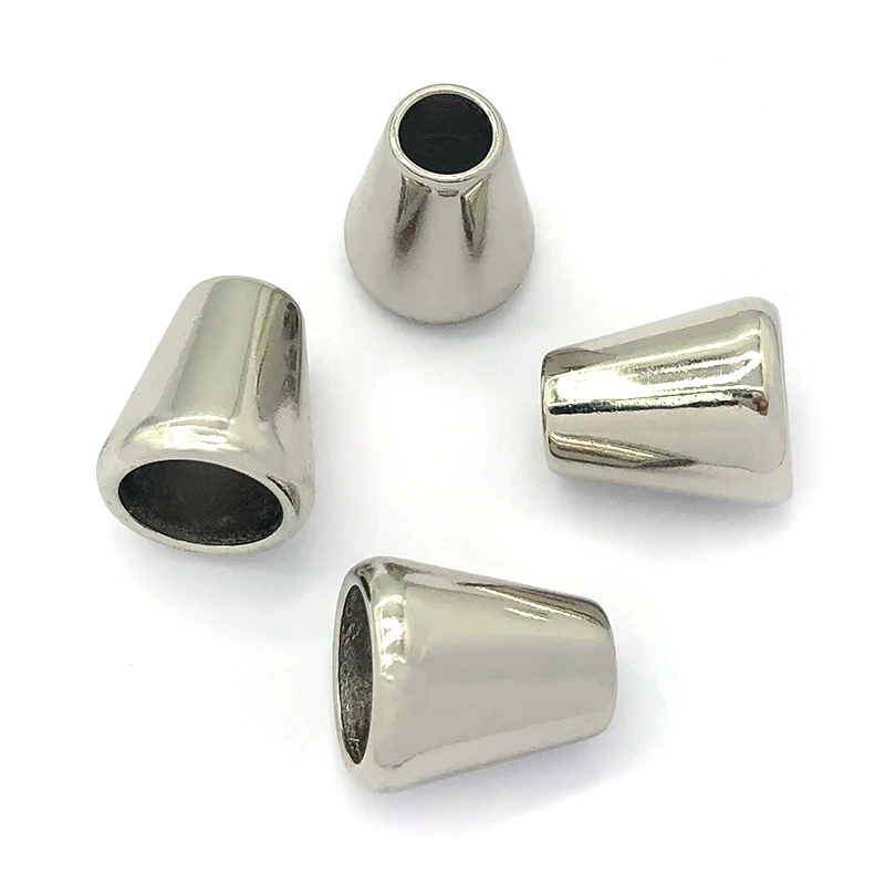 New waterproof SILVER Alloy Metal Drawstring Cord End Stopper for Swimwea