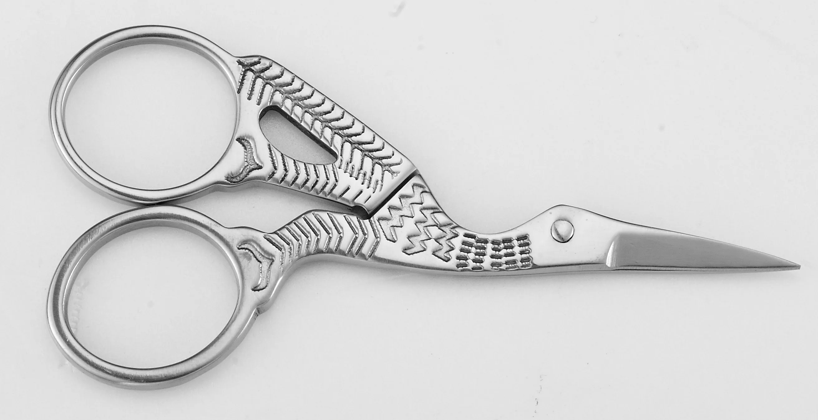 Silver crane mouth shear,stork scissor for embroidery, CRAFT & SEWING
