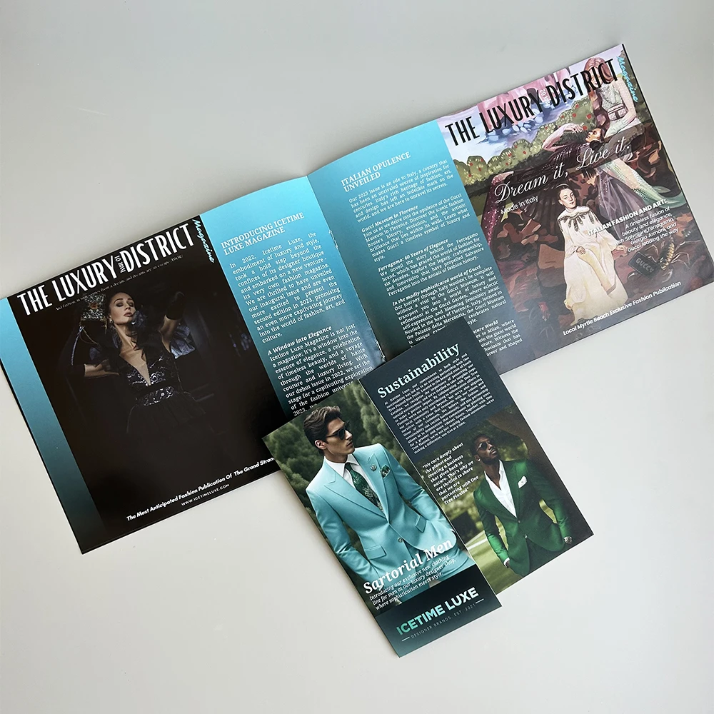 Custom Book Printing Furniture Catalogue Booklet A5 A6 Soft Cover Digital Brochure Magazine Service