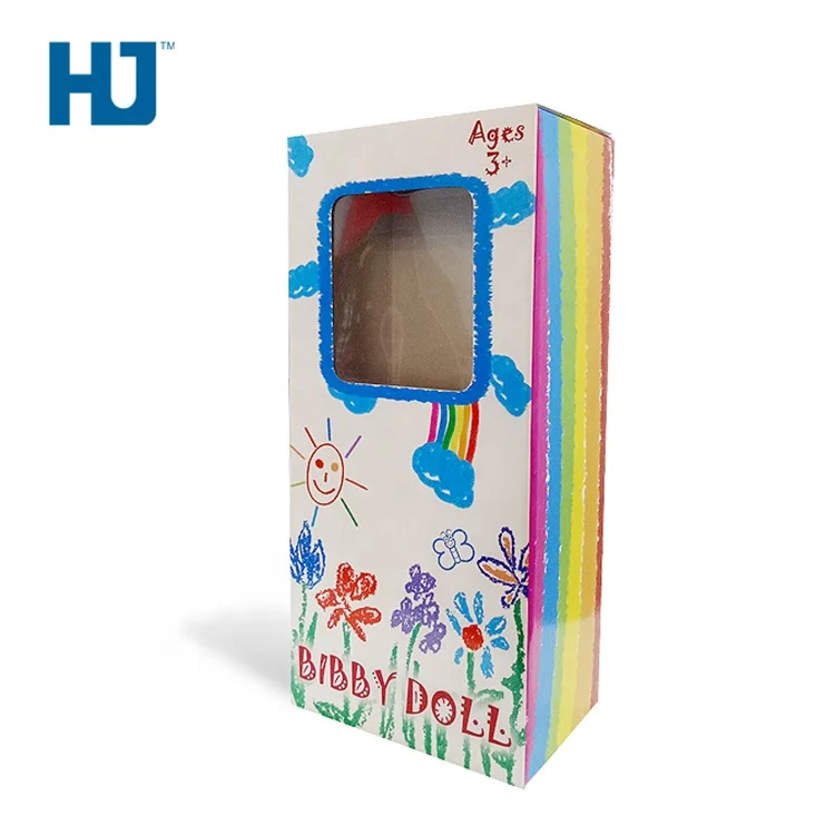 Точка продажи CMYK Baby Doll картонные упаковочные коробки с домашним животным в магазине игрушек или