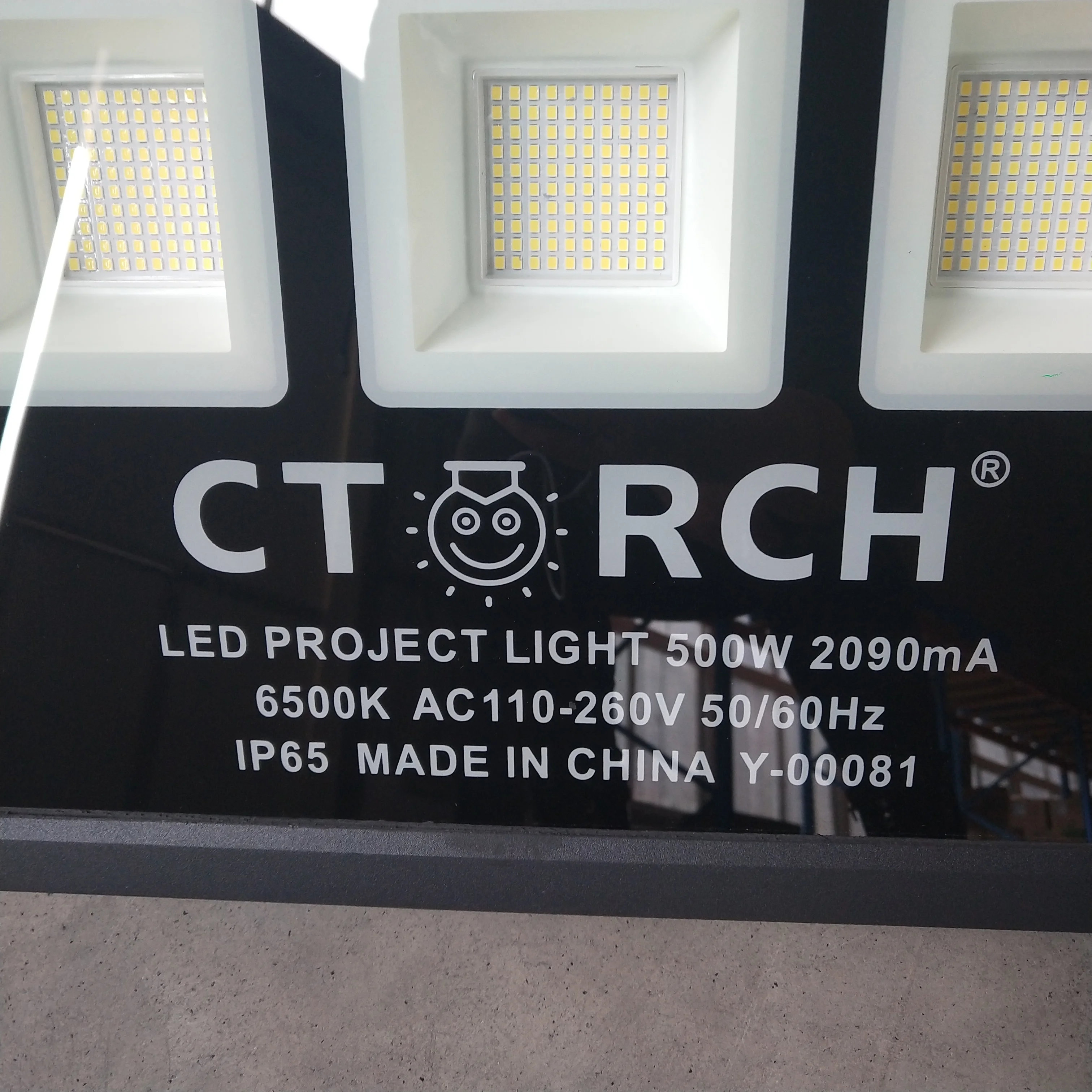 CTORCH LED Non-Glaring 50W 100W 200W 300W 500W Outdoor Waterproof Spotlights IP66 LED Flood Light For Advertising Build