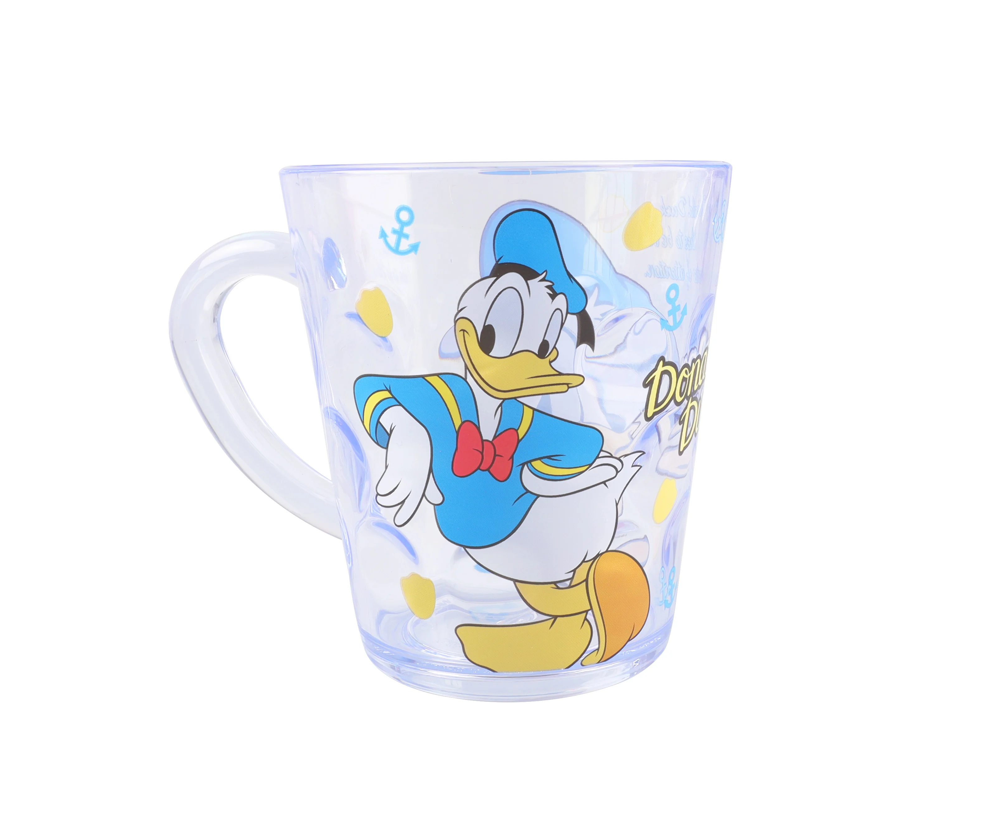 Disney Donald Duckl Cinderella crystal cup tableware transparent cup mugs Drinking Cup Children water glasses
