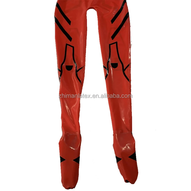 Latex Anime Cosplay EVA Suit Costume Custom Latex Zentai Catsuit Japanese Anime Suit Unisex Rubber Zentai