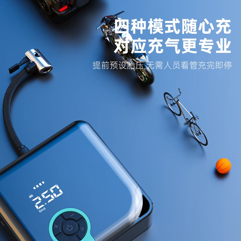 150PSI Portable air compressor tire inflator / car air compressor 12v / mini electric air pump for bike ball tyre inflators