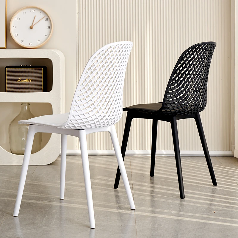 restaurant outdoor durable cafe pp chairs KD new design price modern colored pu cushion plastic dining chair without armrest