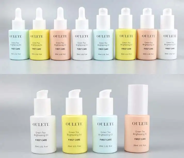 customization 10ml 15 ml 30 ml serum bottle glass serum oil bottle matte black flat shoulder glass bottle with dropper