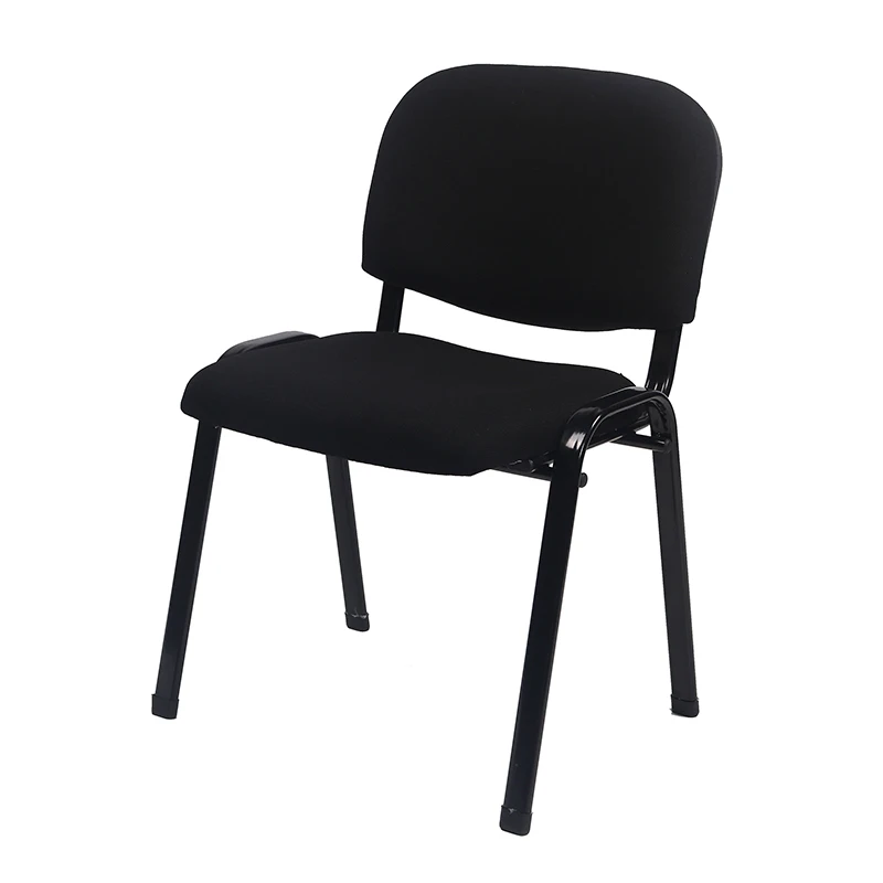 Foshan AODA Metal Frame Fabric Armless Stacking Chair Linkable Connectable Guest Visitor Conference Student Chair